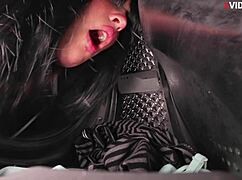 Fucking stupid stepmom in the ass while she's stuck in the washing machine.