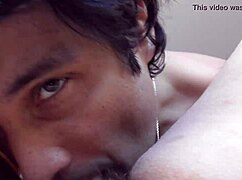 In this scene, a hairy mature woman receives passionate rimming from an amateur