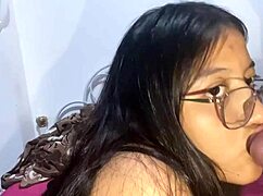 My buddy's girlfriend sucked me off and gave up her Latina ass