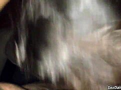 Intense first date face fucking the mature milf wife.