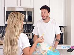 You Wanna See My Tits, Step Bro? Young Girl Shows Ass And Pussy For Big Cock Sex