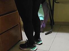 Fucking the cleaning lady with rough ass licking and taboo mommy roleplay