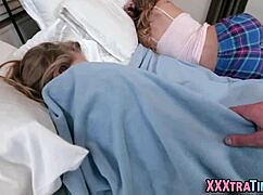 Young Teen Sucks Big Cock In Doggystyle Position With Small Tits