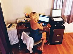 beautiful babe in heels dances and stripteases solo