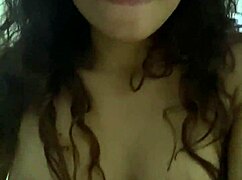 Petite Amateur Masturbates in Erotic Chair, Fucking Her Pussy