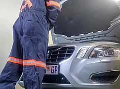 Mechanic fucks my wife while i watch