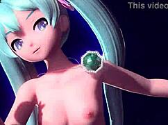 Hatsune Miku Plays Piano in Scandal Project Diva Nude Mod Full Nude Version