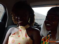 watch these ebony lesbians eat pussy and finger until they squirt.