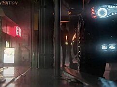 Big booty secretary gets fucked in boss car by driver.