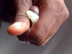 I bathe and masturbate in the shower with big black cock