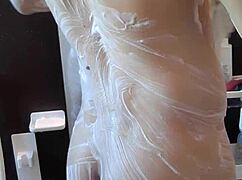 Muscular Handsome Man's Shower Time With Erotic Elements