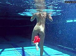 Very hot russian pornstar mary kalisy poses in bikini lingerie by pool underwater nude outdoor shower