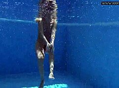 Very hot russian pornstar mary kalisy poses in bikini lingerie by pool underwater nude outdoor shower