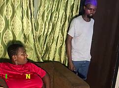 Neighbors share sports passion and intimate moments.