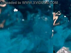 girlfriend's tight vagina gets monster cock on yacht for first time creampie