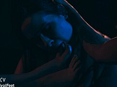 she was licking my toes like a dessert! pov deepthroat action