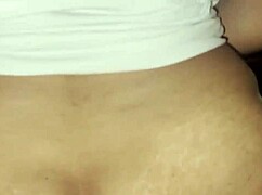 Latina blonde sucks and drains stepbrother's cock in homemade interracial scene