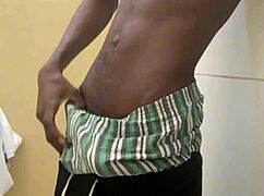 Busting A Nut In Bathroom Public Toilet Outdoor With Big Black Cock Cumshot