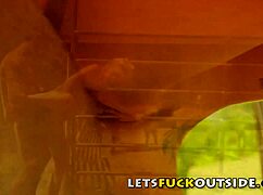 Let's Get Wild Outside - Country Couple Bangs Hard in Public