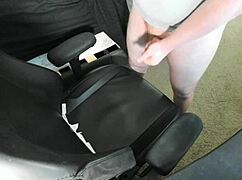 Redhead teen explodes huge cum in bedroom