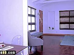 Ashley, young and horny, gave her boyfriend a special creampie fuck before his army mission