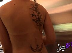 Lezzie Bff: Cute Teen 18+ Lesbians Fuck In The Kitchen At A Party!