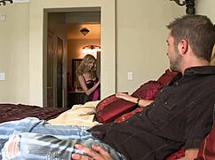 nicole ray cums hard on husband's cock after wedding