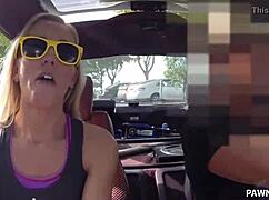 country blonde milf gets banged for cash on hidden cam