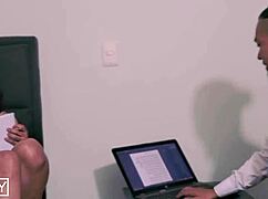 professor disciplines bratty student hard