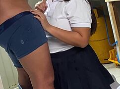 helping in kitchen leads to bent over sex