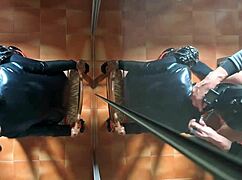 so this milf got chairtied and blindfolded, then he fucked her face hard till he came in her mouth