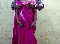 Indian Teen In Pink Saree Gets Fucked Hard On Ranch