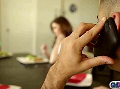 stepmom takes control and tells her stepteen 18+ to lick that big pussy