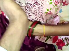 Indian elder stepbrother intensely fucks his little 18+ stepsister's juicy pussy when parents are away