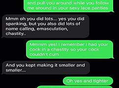 Sexting My Sissy Bitch with Humiliation