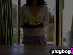 perfect big ass teen 18+ model hayli sanders reveals perfect body during posing in hot skirt