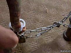 Sex Trafficer Bangs Busty Skinny Blonde