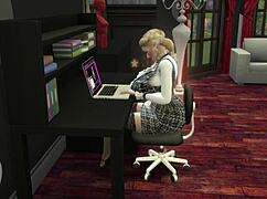 sims 4 porn: mortimer and bella fuck cute teen together