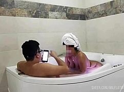 My Stepnephew Joins Me In The Shower!