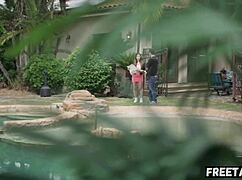 Nicole Doshi Rides Her BF's Brother's Huge Cock Behind His Back Without Hesitation - Full Movie on FreeTaboo Net