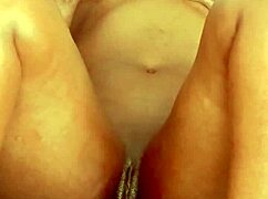 ebony babe rips clothes for wet solo play