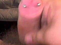 look at my small pierced cock in bdsm session! 😈