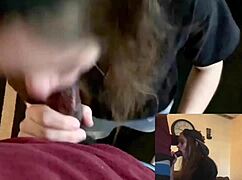 Lesbian best friend deepthroats big cock for a place to stay 😈