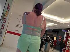 I am a trashy kiwi slut showing off at the mall and on the busy public street.