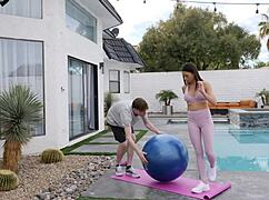 personal trainer tests eva longs pussy endurance with his monster cock.