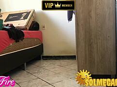 Let Megan Fire be your sexy maid in the bedroom!