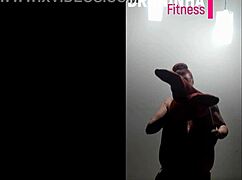 Hot chick teases and shows dick