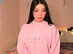 Petite Cute Girl with Big Tits in Web Chat Show