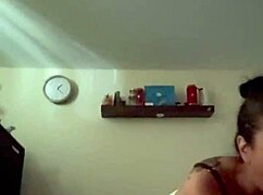 korean milf slurps on husband's big white cock in pov