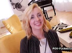 Smoking hot blonde ready for porn